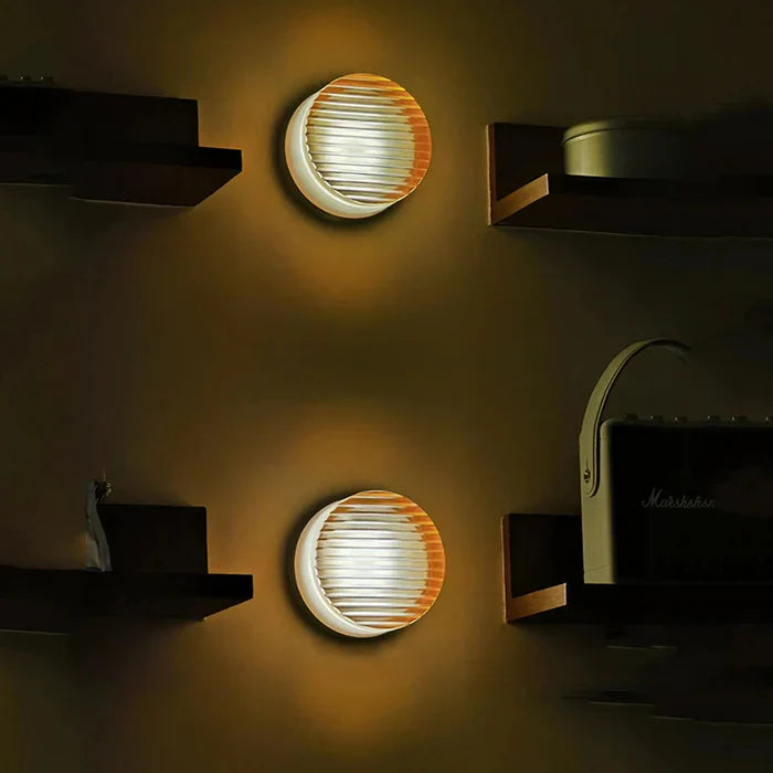 Amorda – Lámpara de Pared Redonda Moderna de Vidrio LED