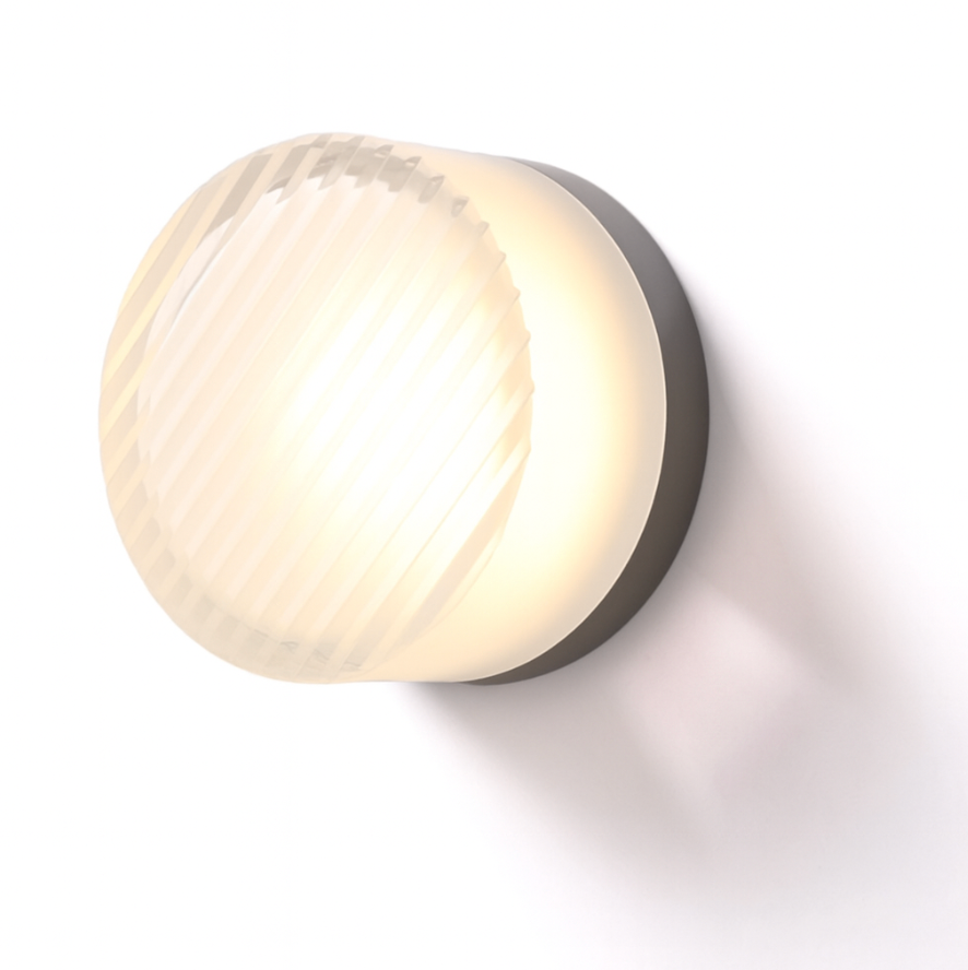 Amorda – Lámpara de Pared Redonda Moderna de Vidrio LED