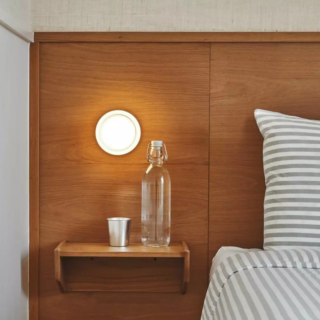 Amorda – Lámpara de Pared Redonda Moderna de Vidrio LED
