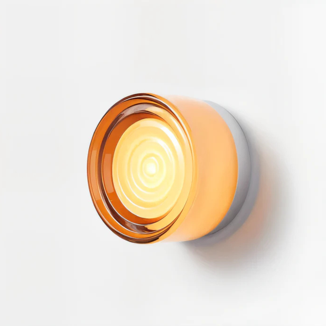 Amorda – Lámpara de Pared Redonda Moderna de Vidrio LED