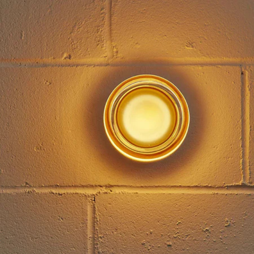 Amorda – Lámpara de Pared Redonda Moderna de Vidrio LED