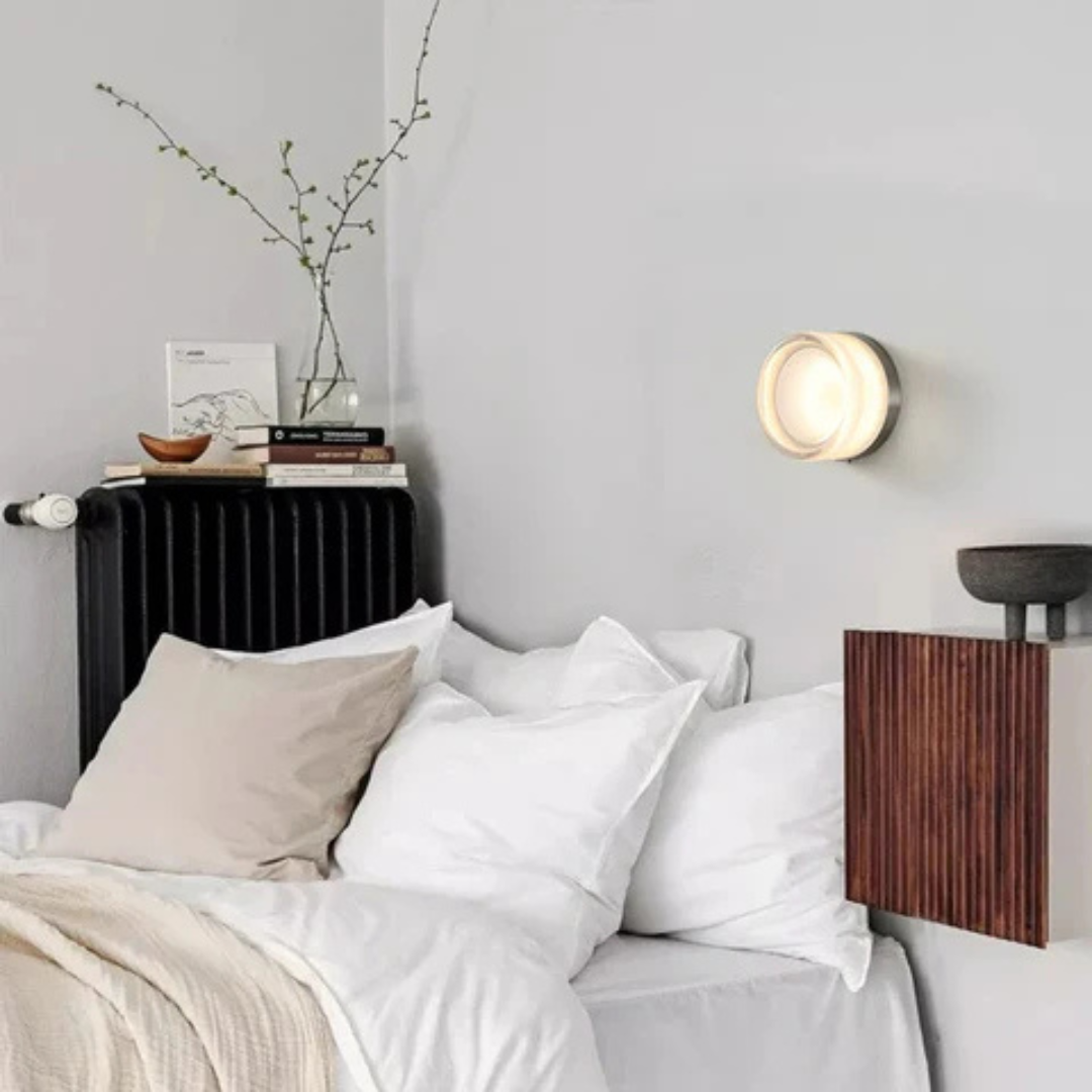 Amorda – Lámpara de Pared Redonda Moderna de Vidrio LED