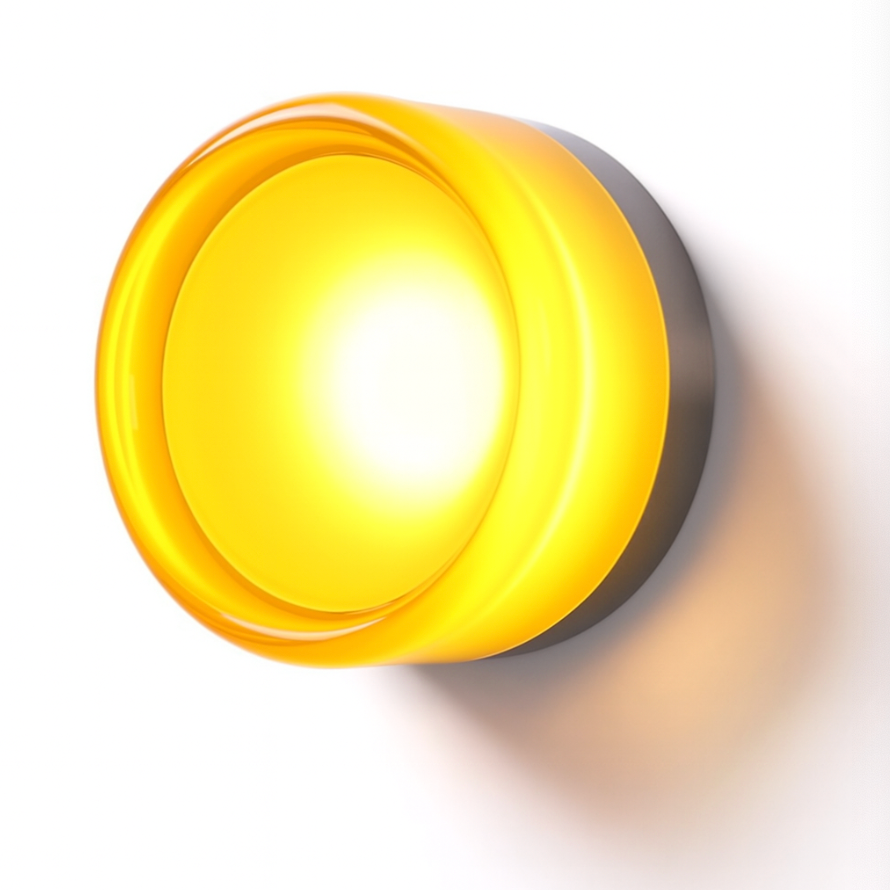 Amorda – Lámpara de Pared Redonda Moderna de Vidrio LED