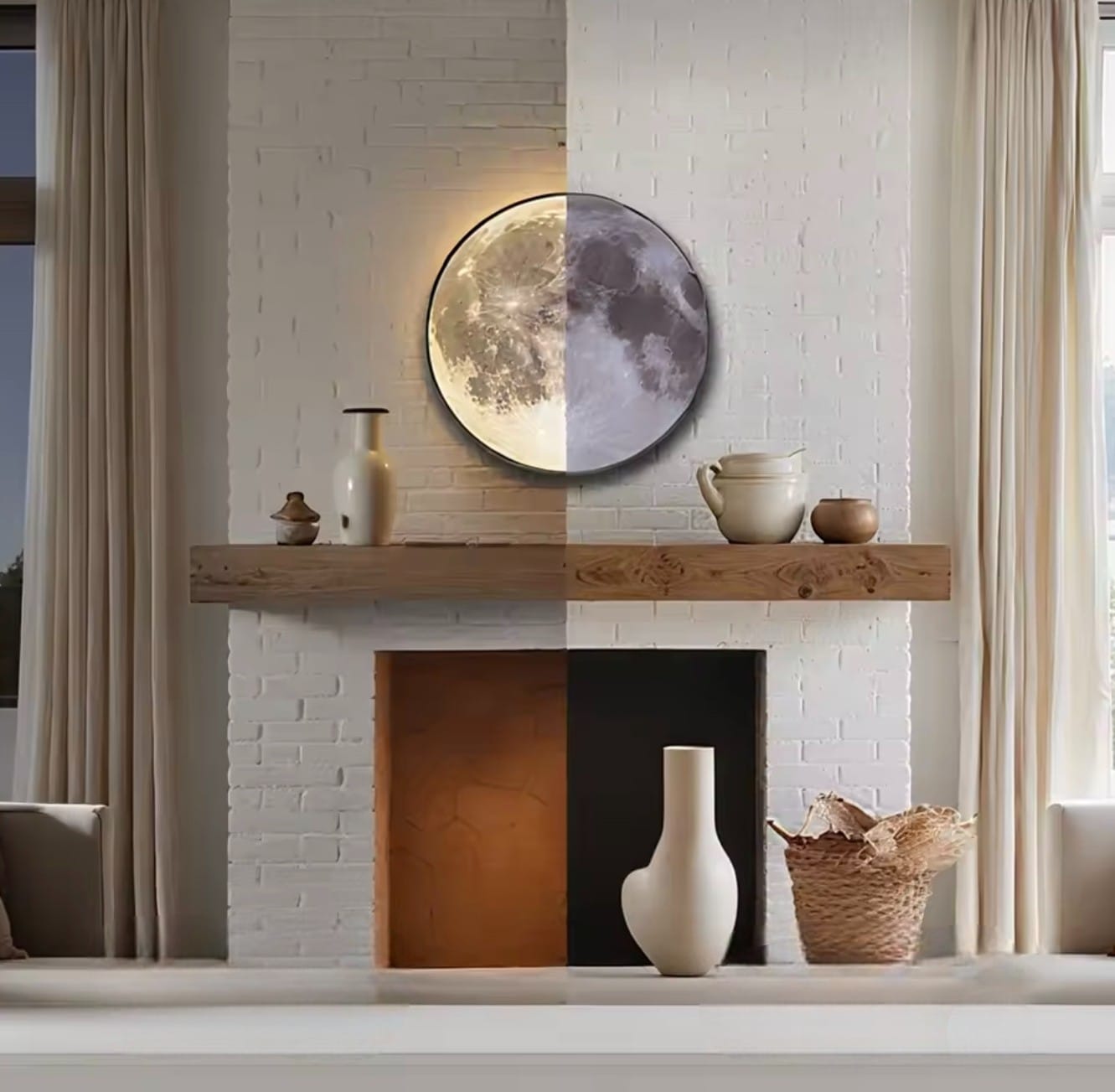Lunévia – Dimmable LED Moon Wall Lamp