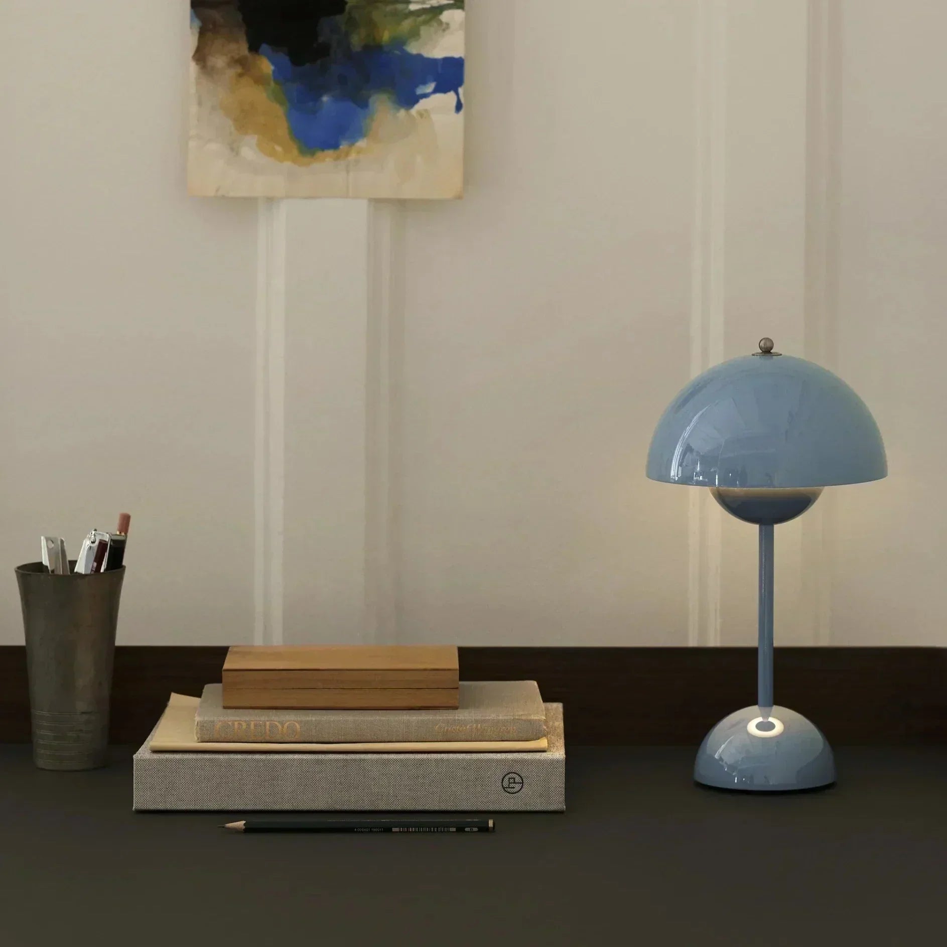 Nordilume - Lampada da tavolo LED moderna con luminosità regolabile