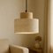 Briwen - Stone Shade Pendant Light with Wood Detail