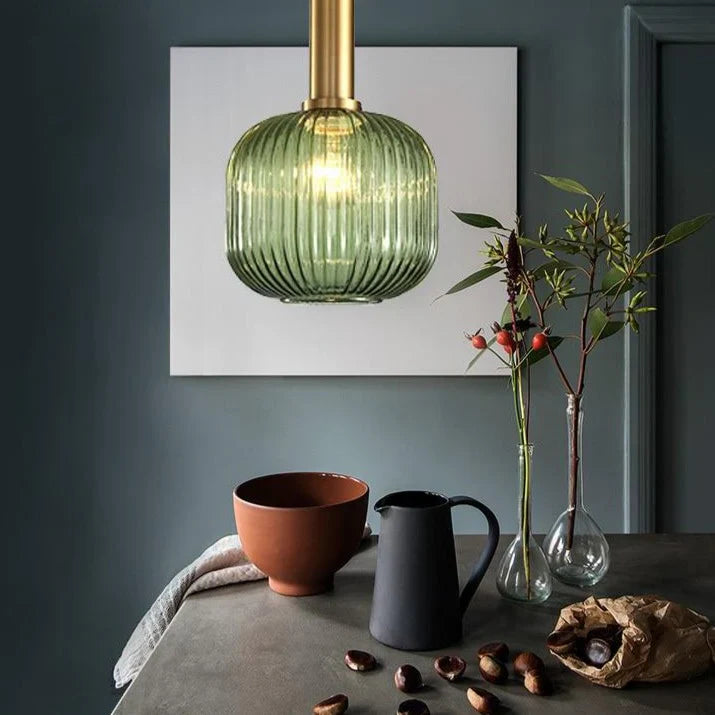 Ezryn - Nordic Colorful Glass Retro Pendant Light