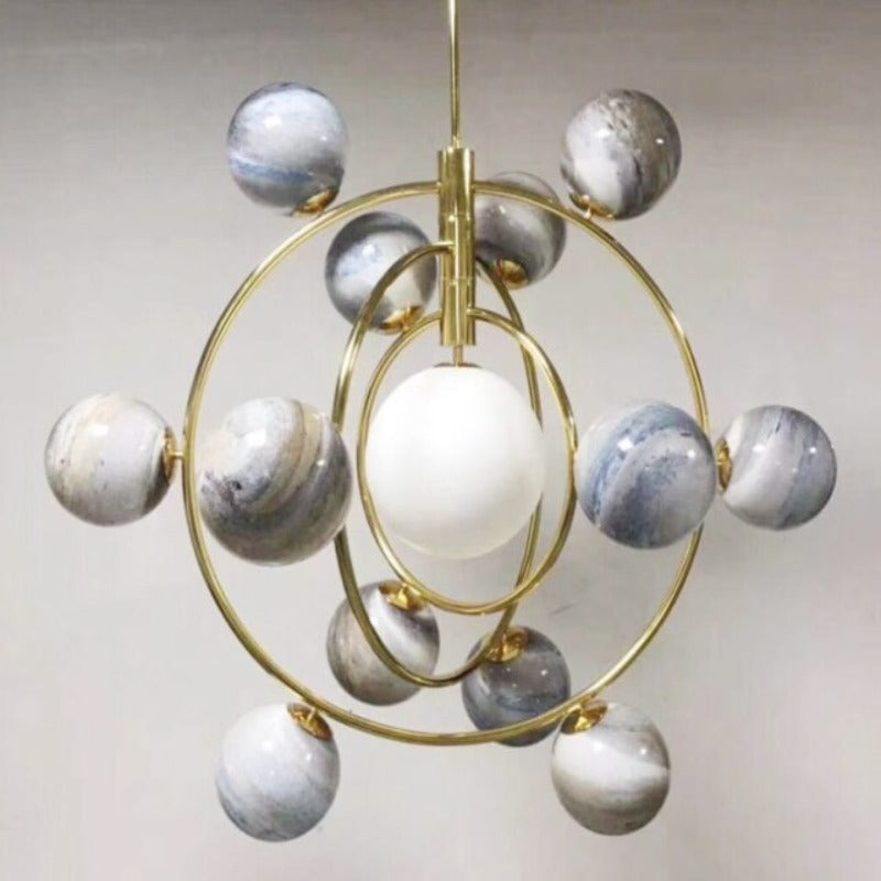 Orbionyx – Planet-Inspired Designer LED Chandelier