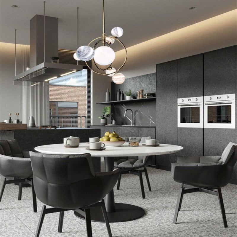 Orbionyx – Planet-Inspired Designer LED Chandelier