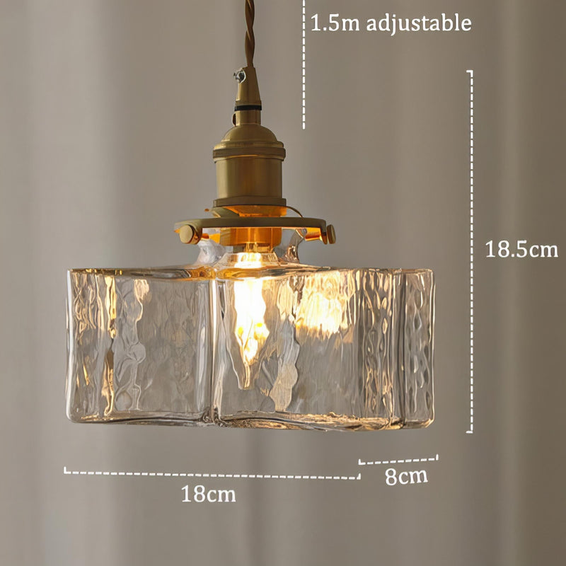 Urevyn – Retro závěsná skleněná lampa