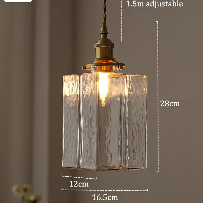 Urevyn – Retro závěsná skleněná lampa
