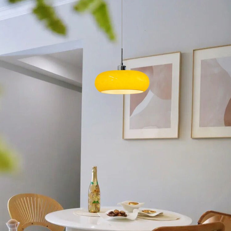 Brayne - kulaté skleněné závěsné svítidlo ve stylu Bauhaus