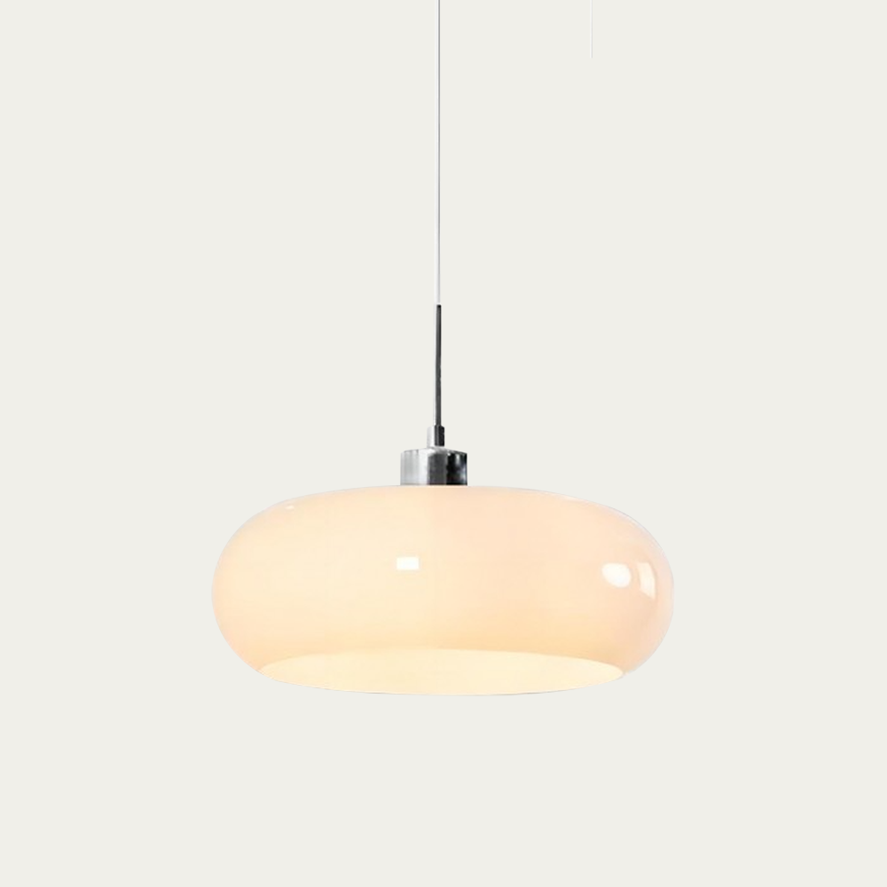 Neuvina – Suspension Bauhaus en verre avec abat-jour soufflé à la main
