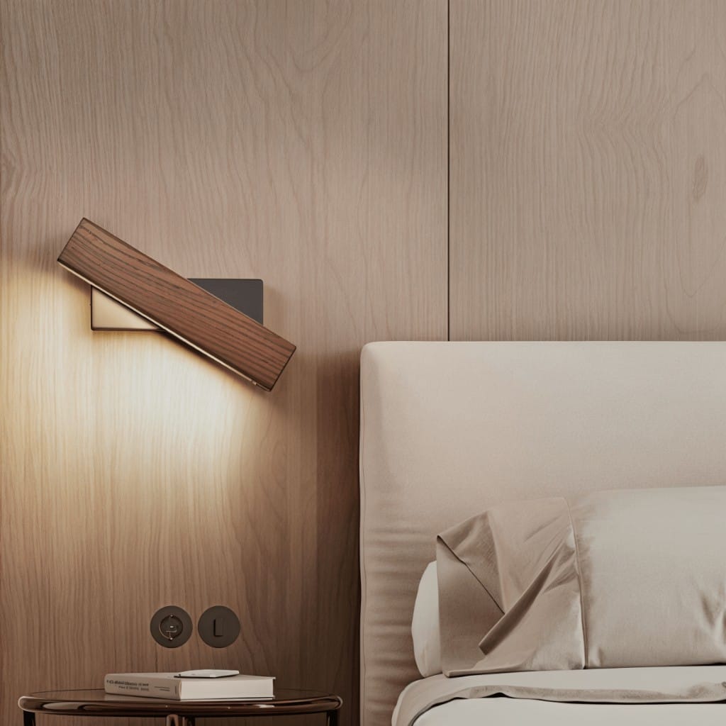 Aurevik – Aplique de Pared de Madera Ajustable