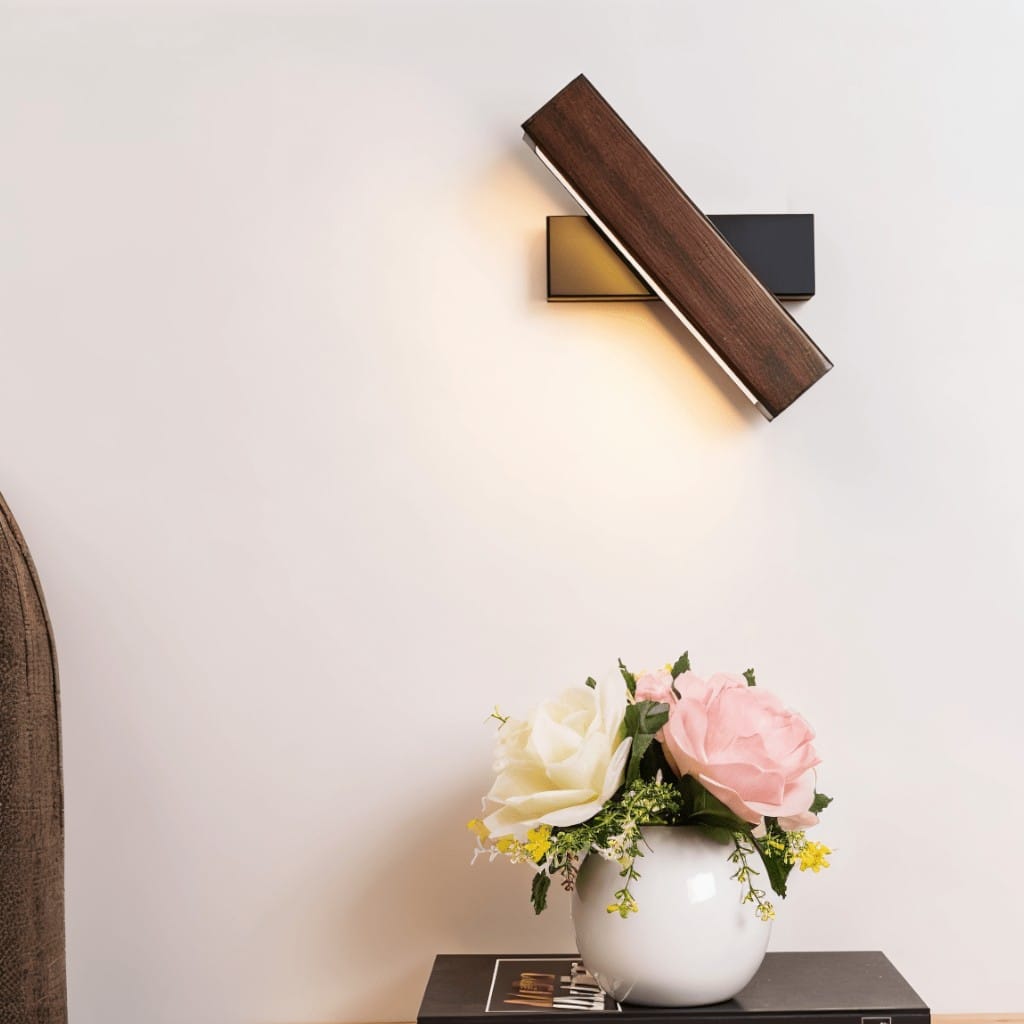 Aurevik – Aplique de Pared de Madera Ajustable