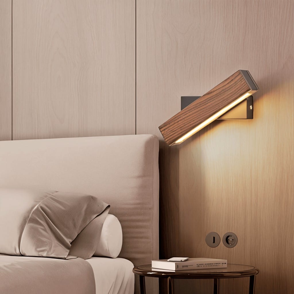 Aurevik – Aplique de Pared de Madera Ajustable
