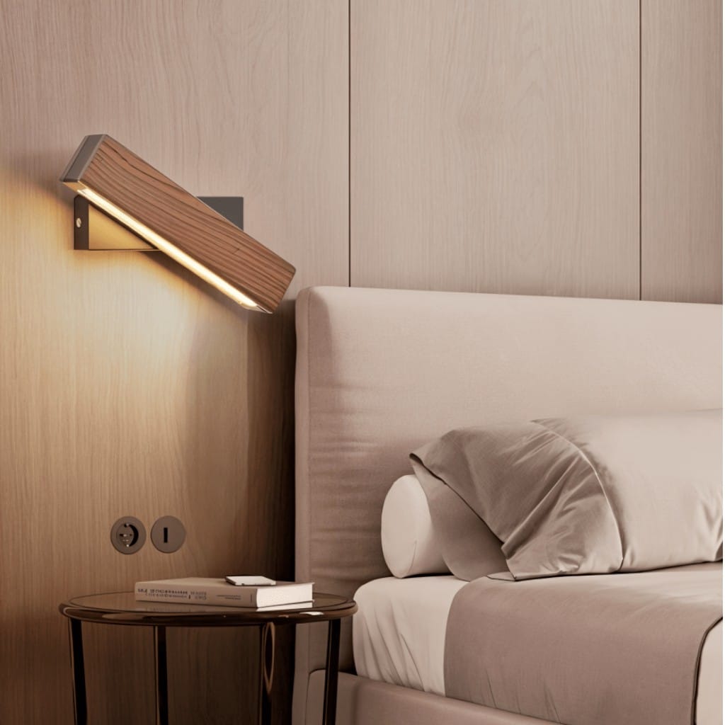 Aurevik – Aplique de Pared de Madera Ajustable