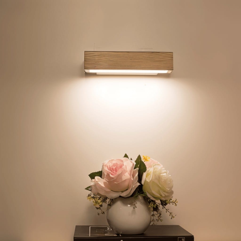 Aurevik – Aplique de Pared de Madera Ajustable