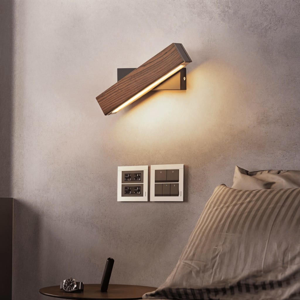 Aurevik – Aplique de Pared de Madera Ajustable