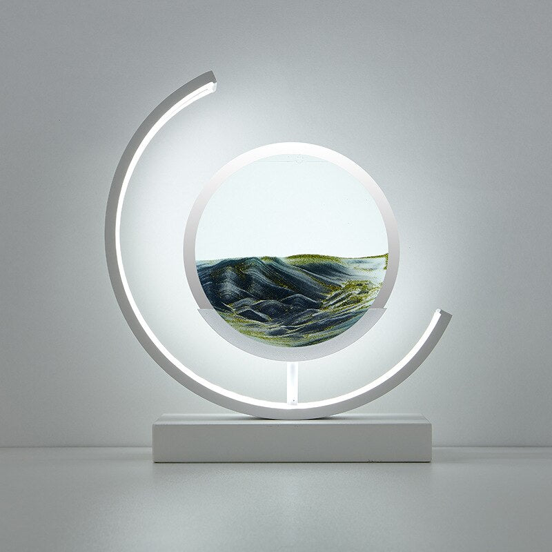 Tranquira - Lampada da tavolo in sabbia Luce ambientale calma