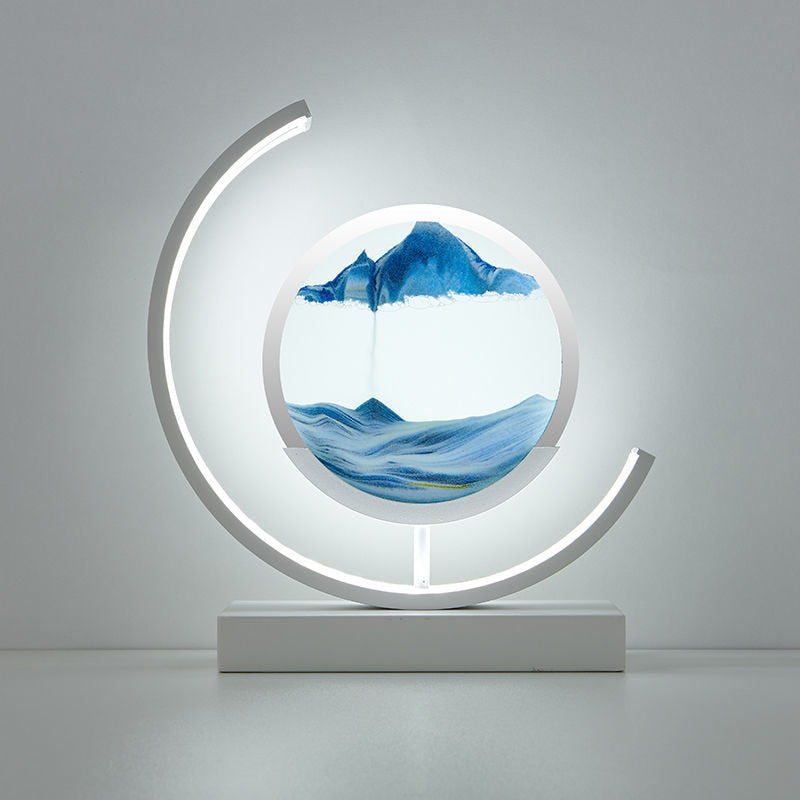 Tranquira - Lampada da tavolo in sabbia Luce ambientale calma