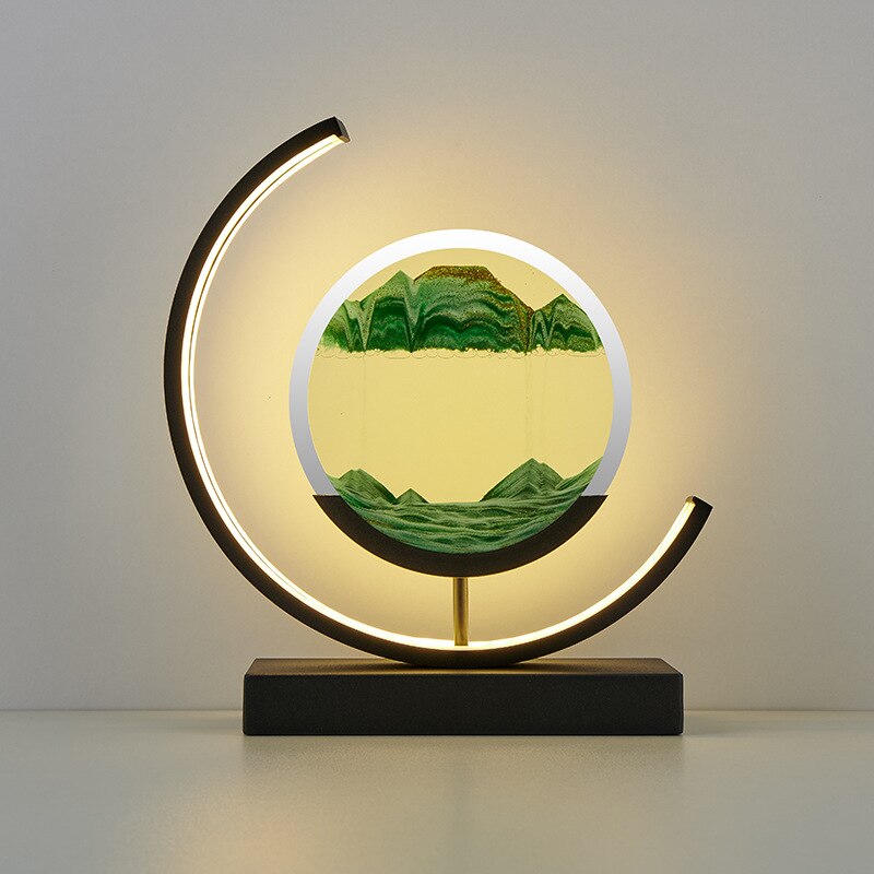 Tranquira - Lampada da tavolo in sabbia Luce ambientale calma