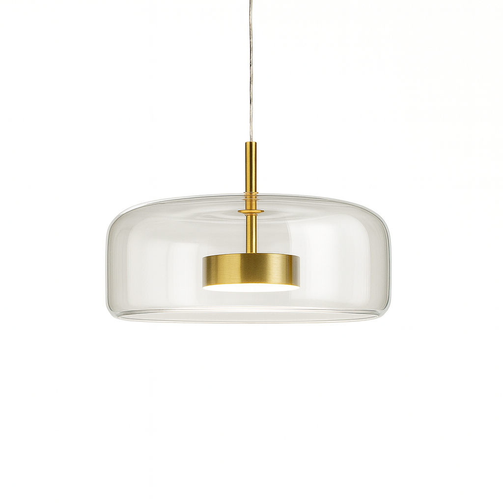 Ceyra – LED závěsné svítidlo do jídelny vintage sklo
