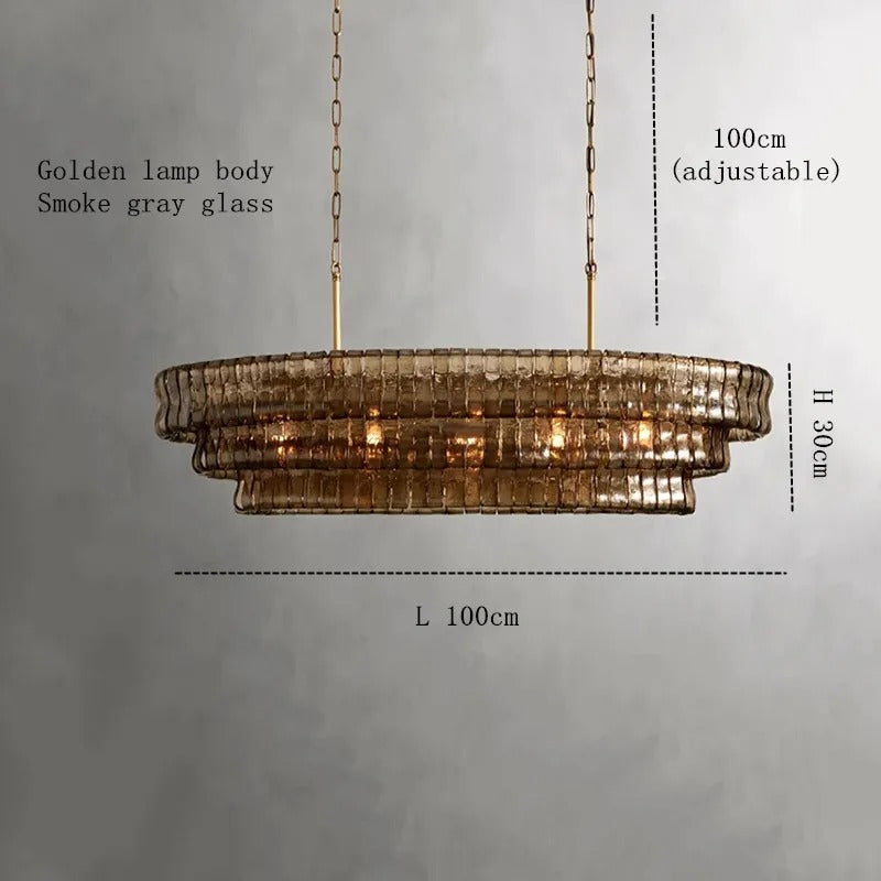 Renvara- Glaslysekrone med vintageinspireret vedhæng