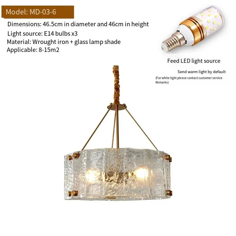 Aurevian - Moderne Krystal Loftlampe