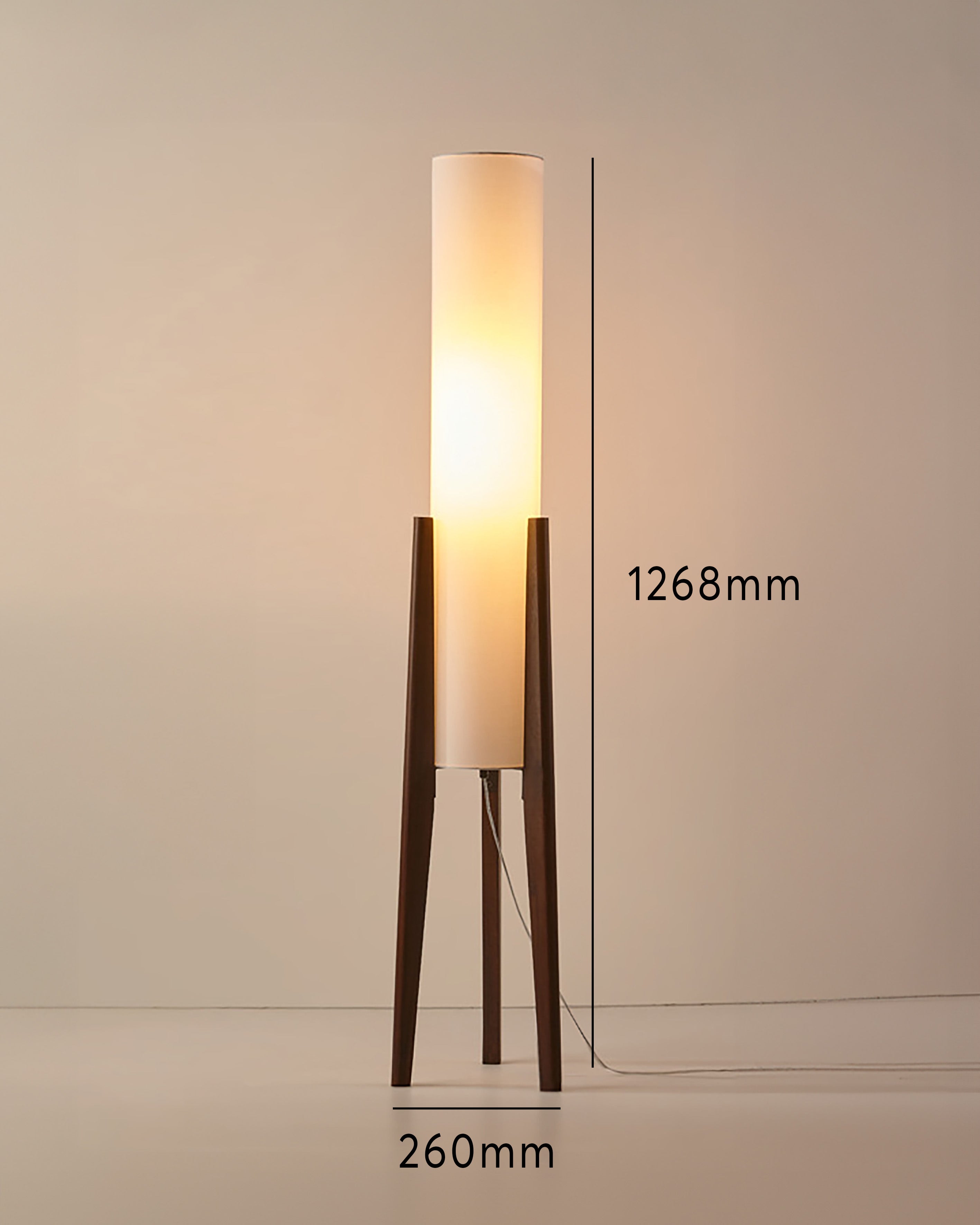 Orvane - Stolní lampa z masivního ořechového dřeva