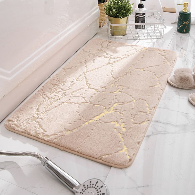 Carvelle – Tappeto antiscivolo lavabile con motivo marmo