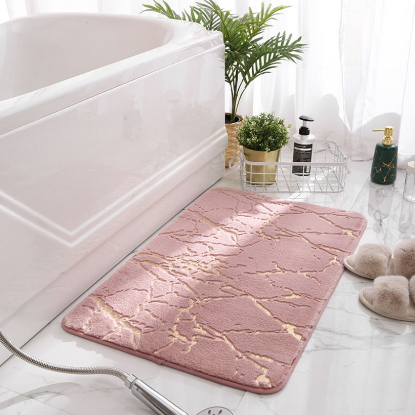 Carvelle – Tappeto antiscivolo lavabile con motivo marmo