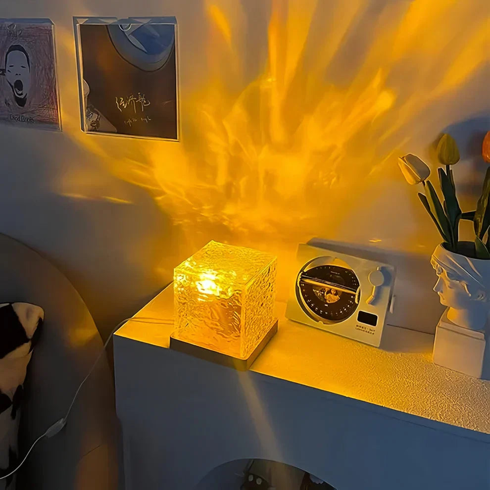 Waveora - Proiettore Notturno a Effetto Acqua LED