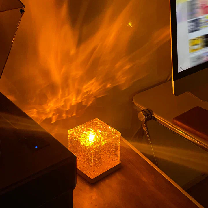 Waveora - Proiettore Notturno a Effetto Acqua LED